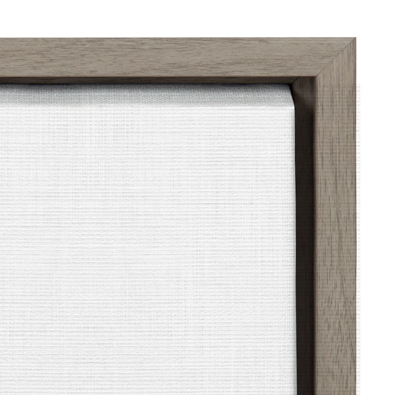 Kate and Laurel Highland Cow Frame Canvas by The Creative Bunch Studio