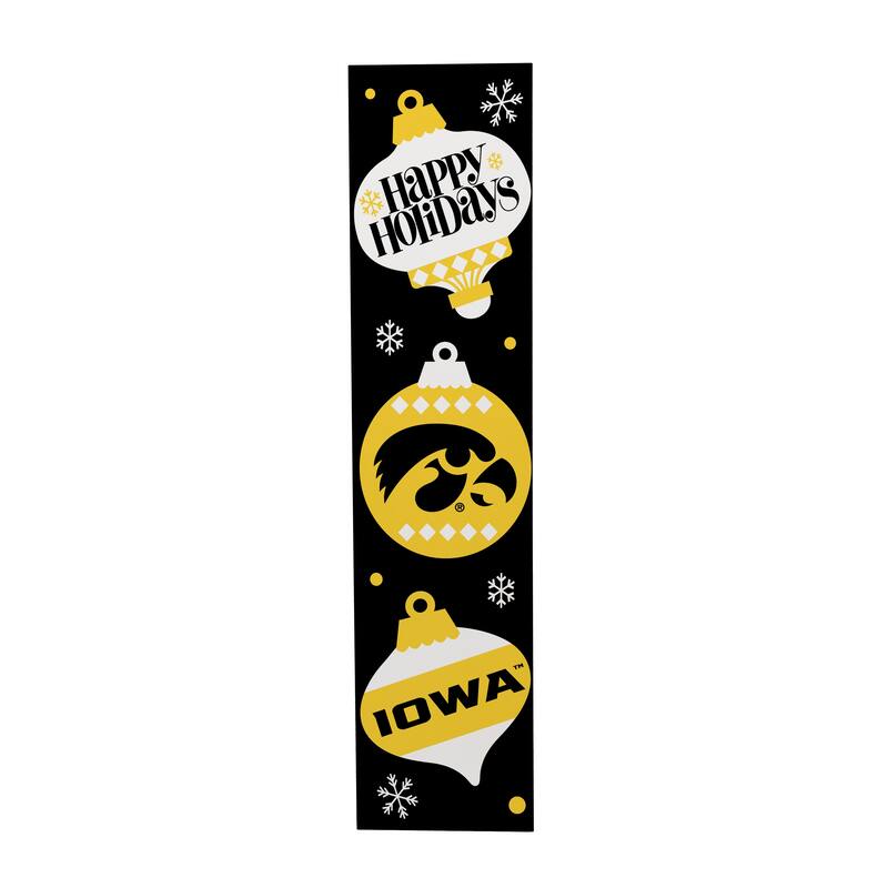 47" Double Sided Seasonal Porch Leaner, University of Iowa - 47" x 11.25"