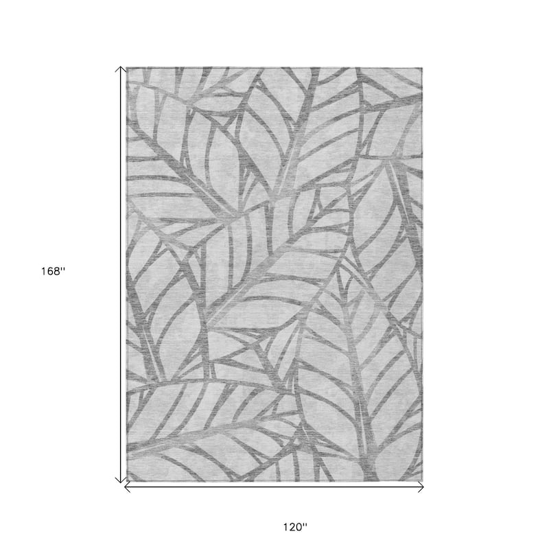 HomeRoots Floral Transitional Rectangle Outdoor Rug