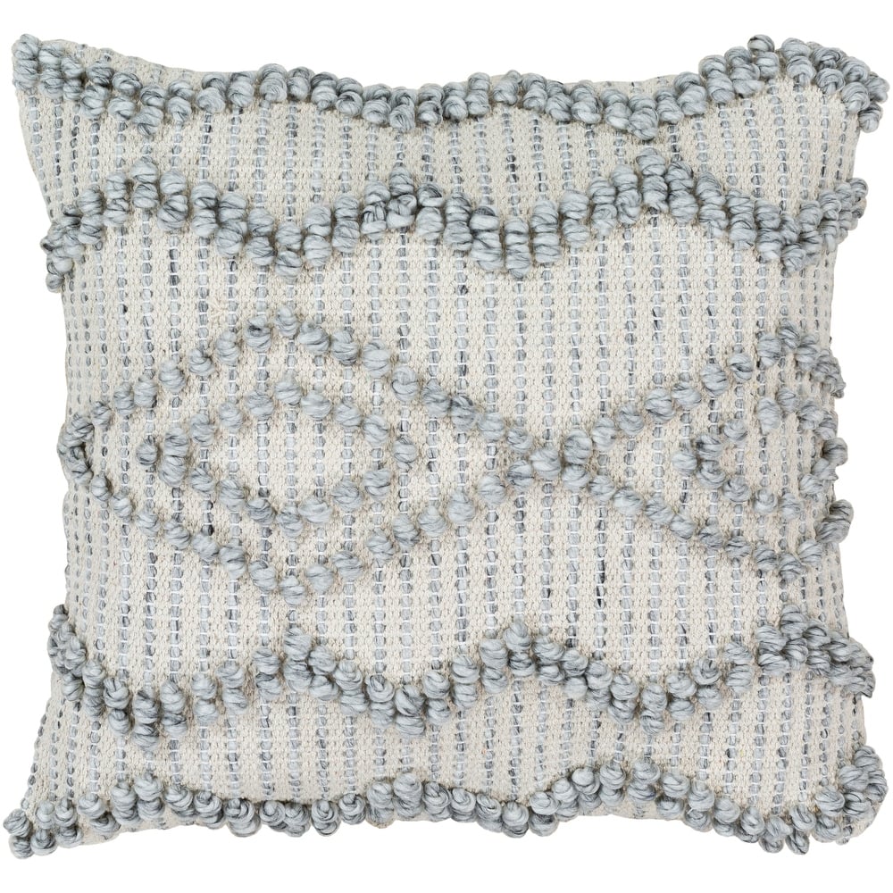 Naheed Bohemian Textured Geometric Pillow