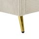 preview thumbnail 22 of 39, Queen Size Corduroy Platform Bed with Tufted Headboard and Metal Legs