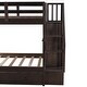 preview thumbnail 44 of 42, Multi-Functional Twin Over Twin Bunk Bed with 3 Drawers, Storage Stairs, Armrest and Full-Length Guardrails for Kids