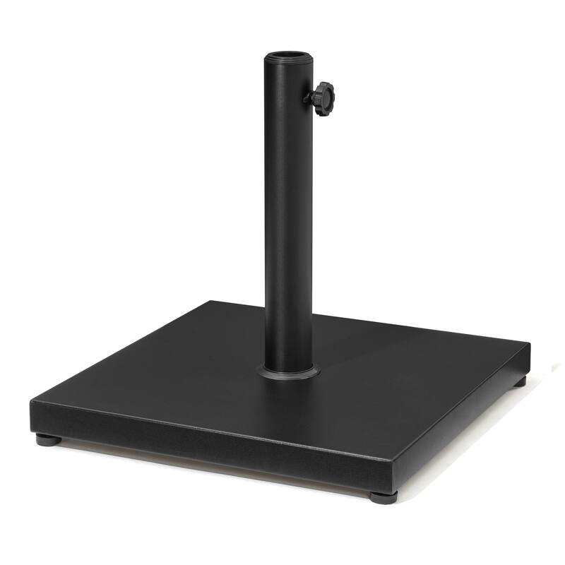 Umbrella Base Holder Square Weighted Stand for Outdoor Market Umbrella, Cement Concrete Steel