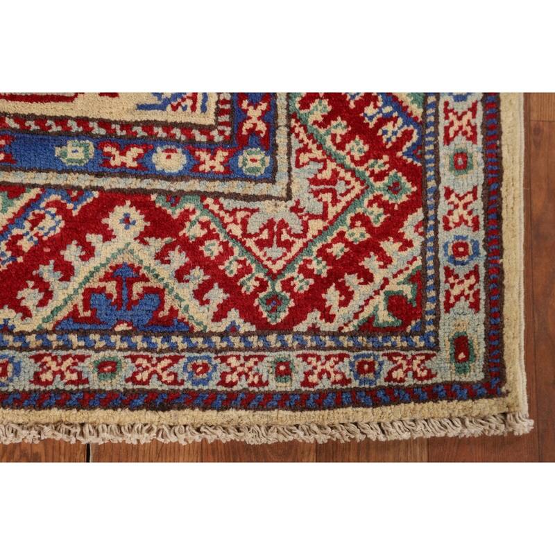 Kazak Accent Rug Handmade Oriental Wool Carpet - 2'8" x 4'0"