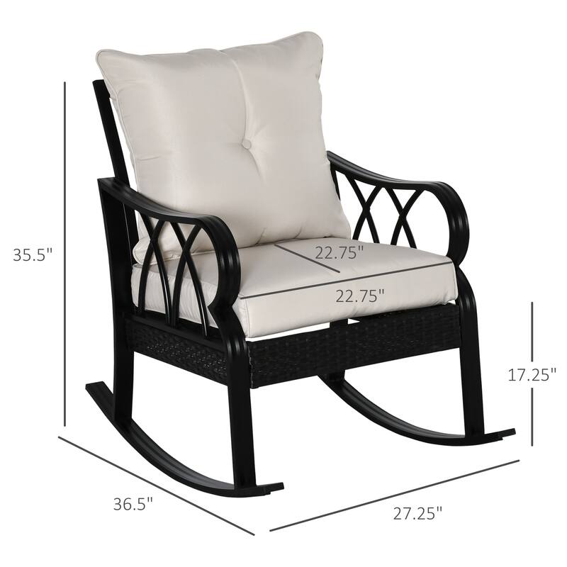 Outstanding Outdoor Wicker Rocking Chair for Relaxation and Enjoyment