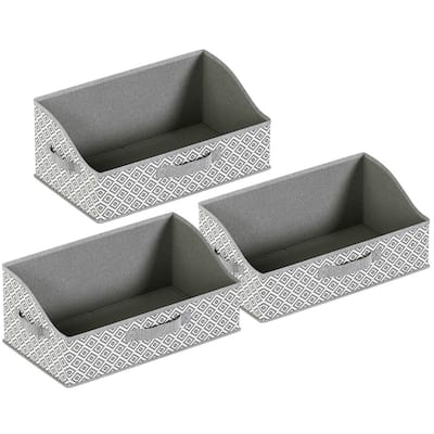 Ornavo Home 3 Pack Collapsible Trapezoid Storage Bins