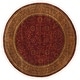 preview thumbnail 8 of 10, SAFAVIEH Couture Hand-knotted Ganges River Shantell Traditional Oriental Wool Rug with Fringe 6' Round - Rust/Green - Round