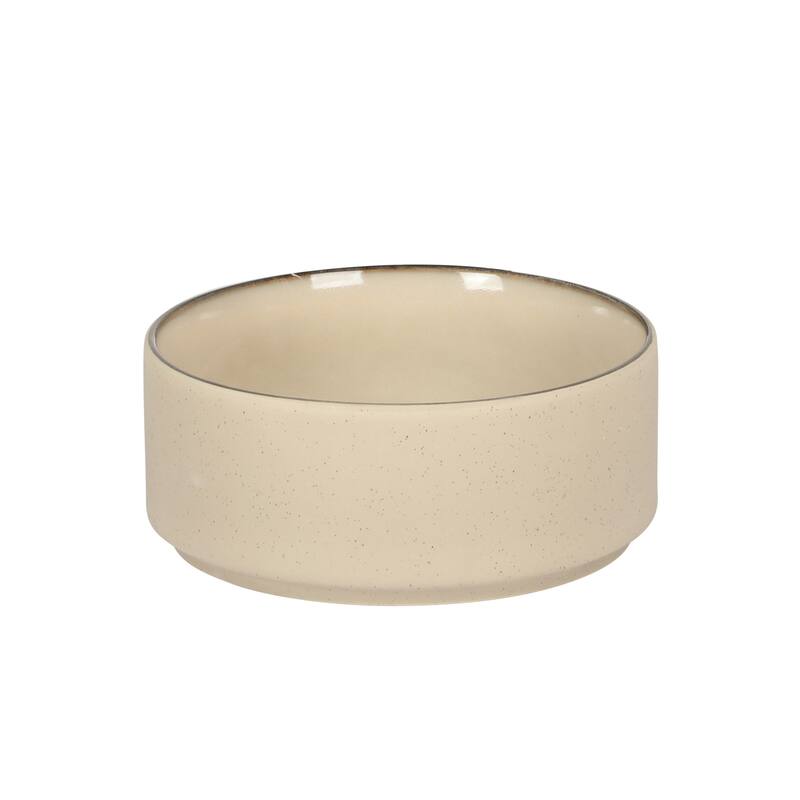 Gibson Elite Liberty Bay 16-Piece Pottery Clay Stoneware Stackable Dinnerware Set - Reactive Glaze, Service for 4