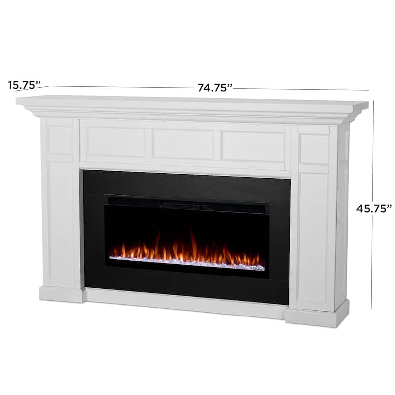 Alcott 75" Smart Landscape Electric Fireplace by Real Flame