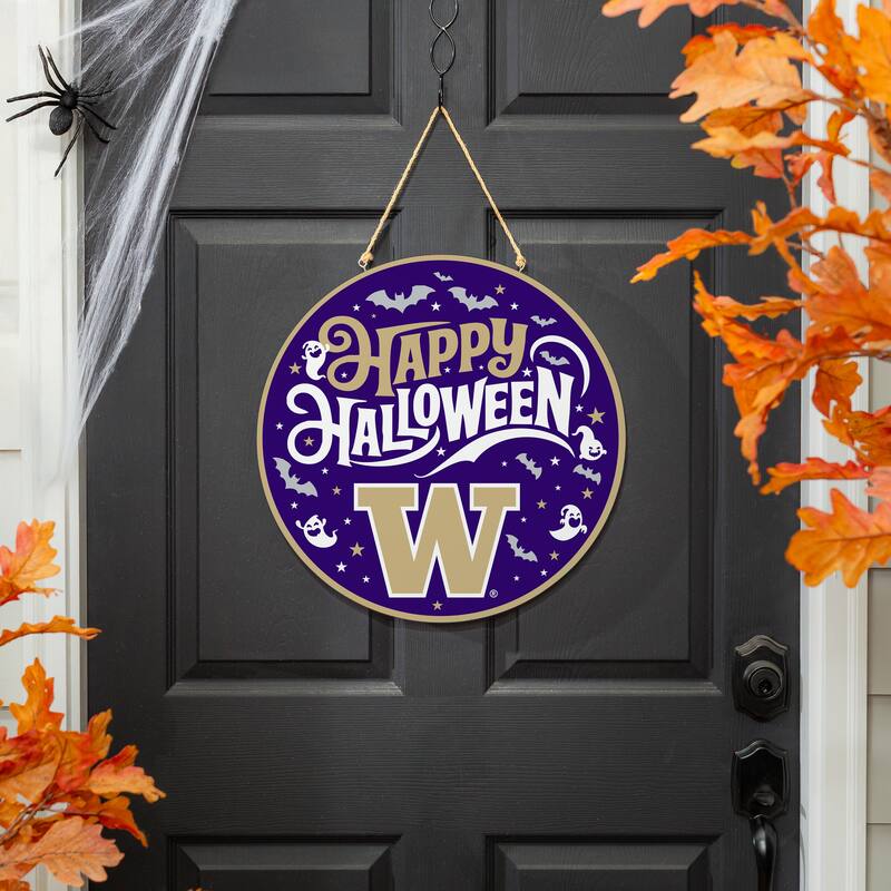 University of Washington 18" x 18" Halloween Door Décor Wall Sign