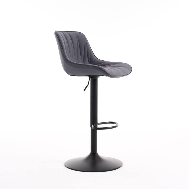 Swivel Upholstered Bar Stools Set of 2, Height Counter Stools
