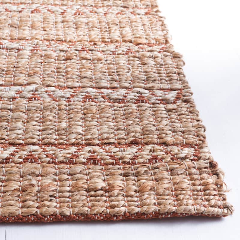 SAFAVIEH Handmade Natural Fiber Carmelina Geometric Seagrass Rug