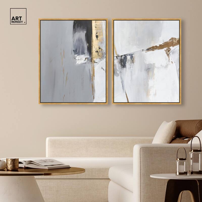 Cracks of Creation I Canvas Set of 2 by Art Remedy