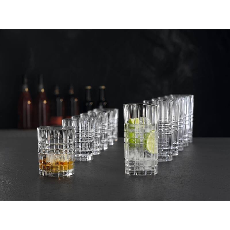 Nachtmann Set of 4 Square Longdrink Glasses - 15 oz