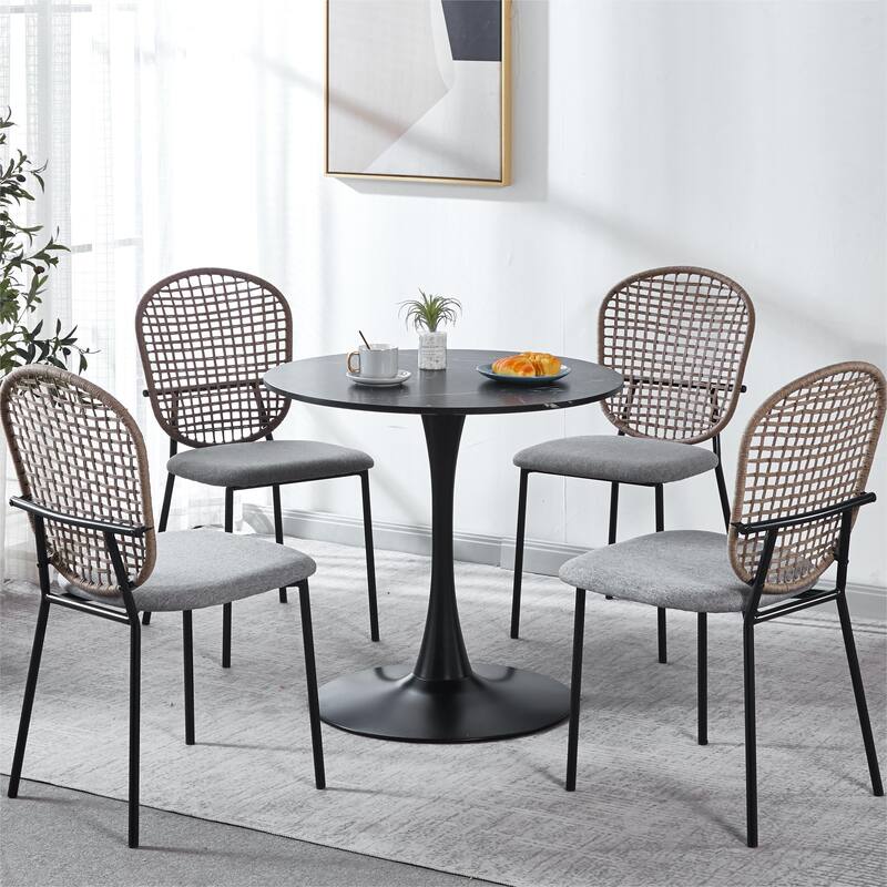 Tulip Special Dining Table,marble color top,MDF Table,Kitchen Table,exective desk