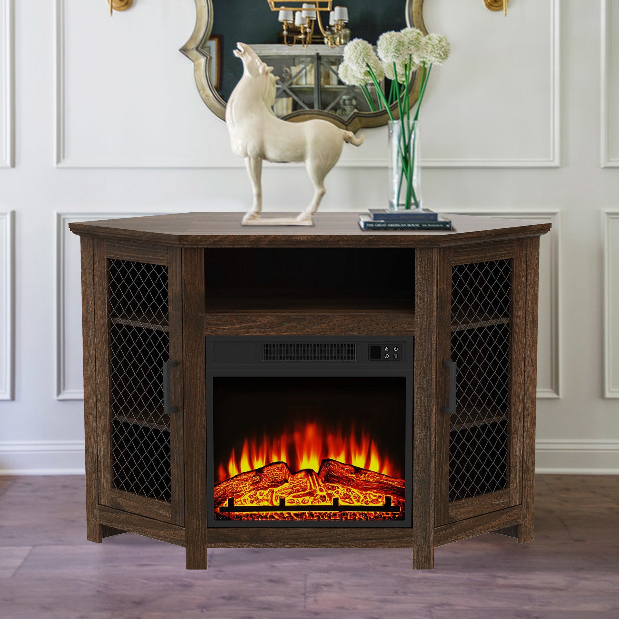 Bed bath and beyond store fireplace tv stand