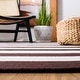 preview thumbnail 22 of 153, SAFAVIEH Handmade Montauk Caspian Stripe Cotton Flatweave Rug