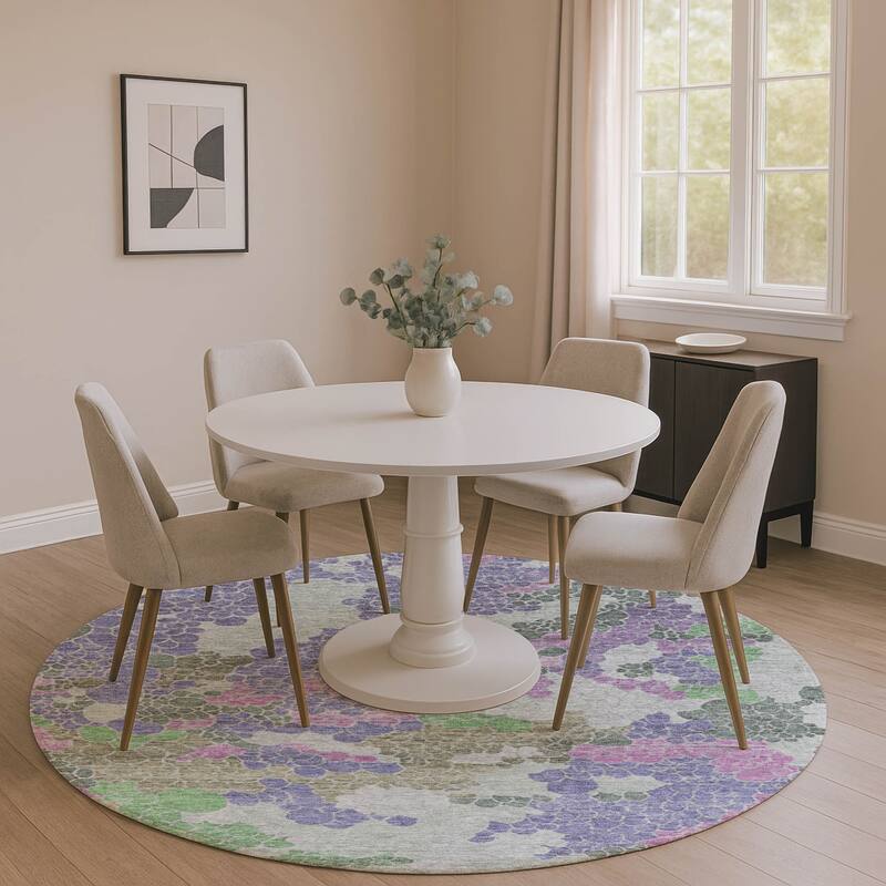 Premium Washable Super Soft Mayfield Rug - Purple - 8' x 8'