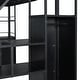 preview thumbnail 13 of 28, Metal Loft Bed with Bulit-in Wardrobe and Storage Staircase, Full Size Loft Bedframe with Locker and Storage Shelves for Kids
