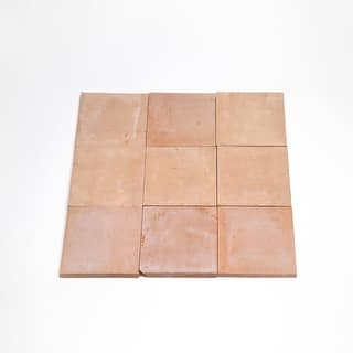 Contemporary Zellige Panels, 12x12x0.5, Terracotta Squares