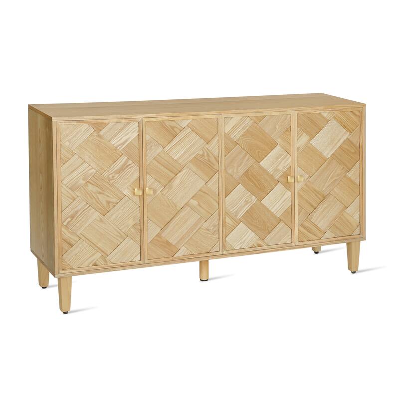 Christopher Knight Home - Elias 59.8" Sideboard with Solid Wood Legs and Ample Storage
