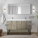 preview thumbnail 16 of 54, Lancy 24 in W x 20 in D Rustic Acacia Bath Vanity and Cultured Marble Top