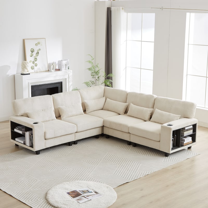 102.75*102.75Inch Modular L-Shaped Sectional Sofa,Free Combination