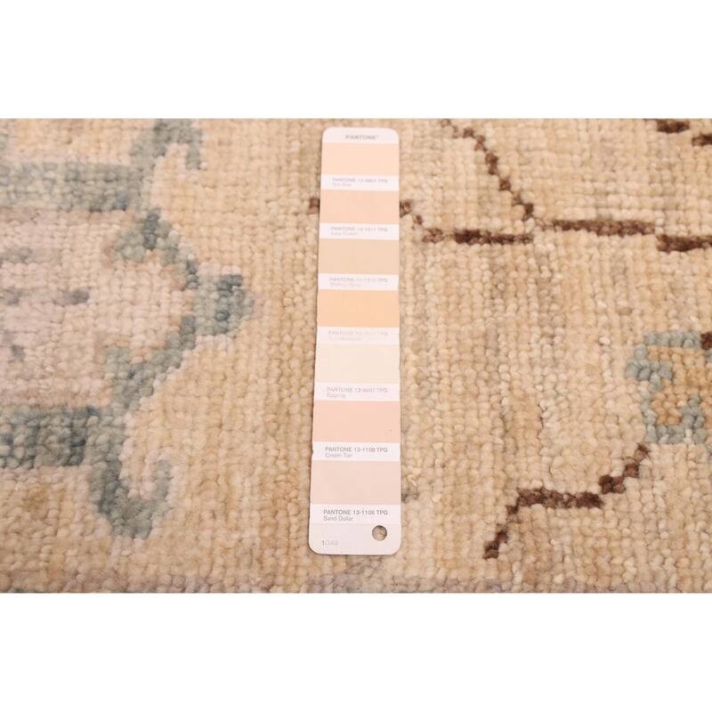 ECARPETGALLERY Hand-knotted Jules Serapi Beige Wool Rug - 9'2 x 11'7