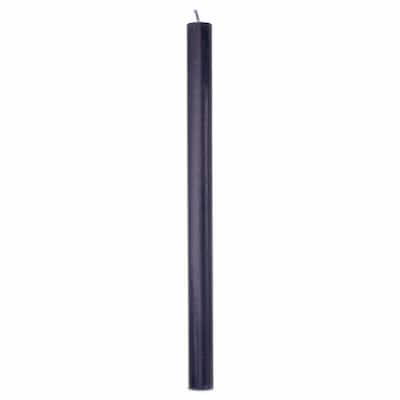 Color Studio 12" Straight Taper Unscented Smokeless Paraffin Wax Candle Navy Burn Time 12 hrs. Sold In Units of 1 - Navy Blue