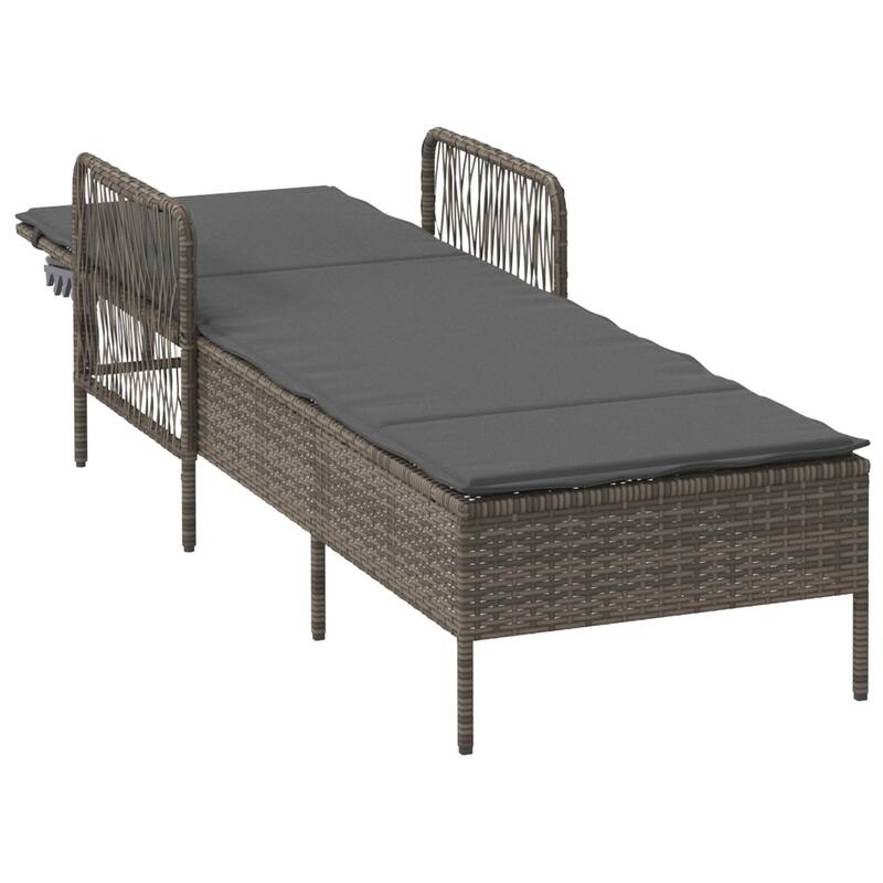 Adjustable Sun Lounger - 61.8 x 21.7 x 36.2 in