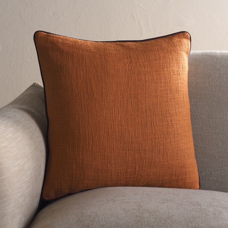 SAFAVIEH Home Dani Decorative Pillow - Rust/Brown - 18x18-inch Square