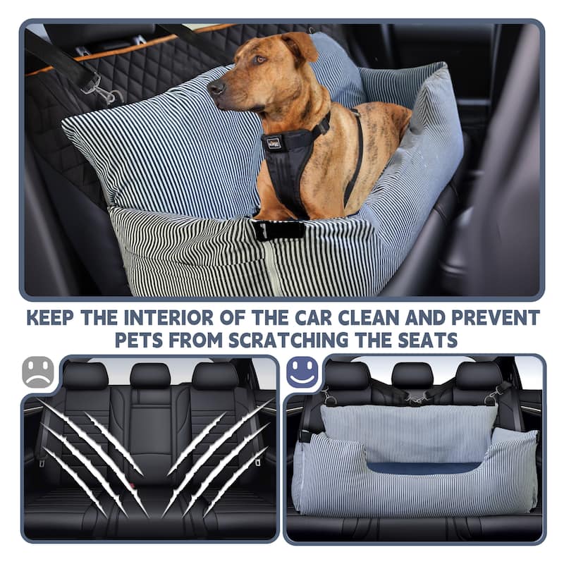 WOWMAX Dog Car Booster Seat Pet Carrier