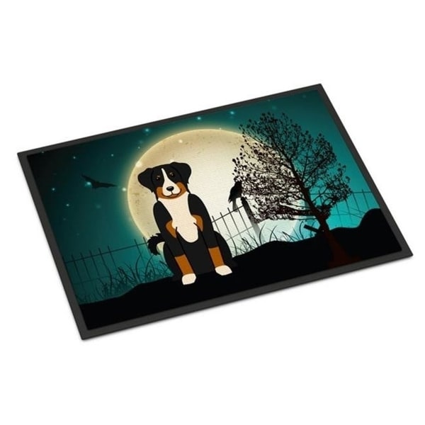 Carolines Treasures BB2233MAT Halloween Scary Appenzeller Sennenhund Indoor or Outdoor Mat 18 x 0.25 x 27 in.