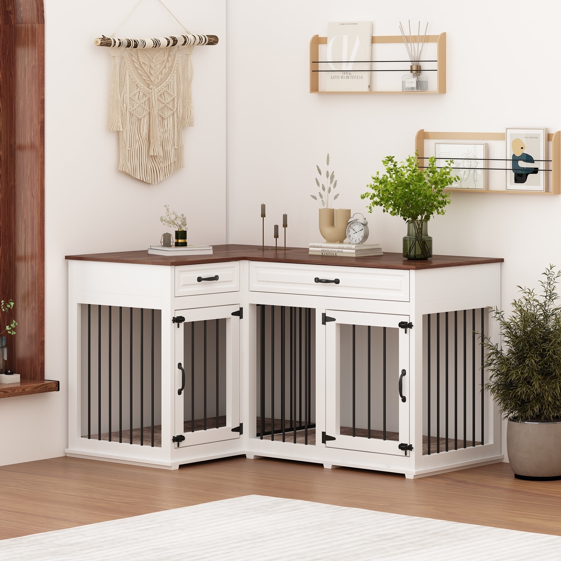 Dog crate for 2 large dogs shop