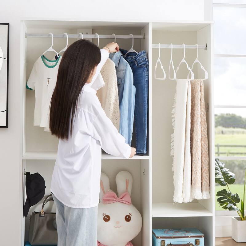 VECELO Plastic Adult Hangers Holds Up To 10 Lbs(25/50 Packs Option), Clothes Hangers