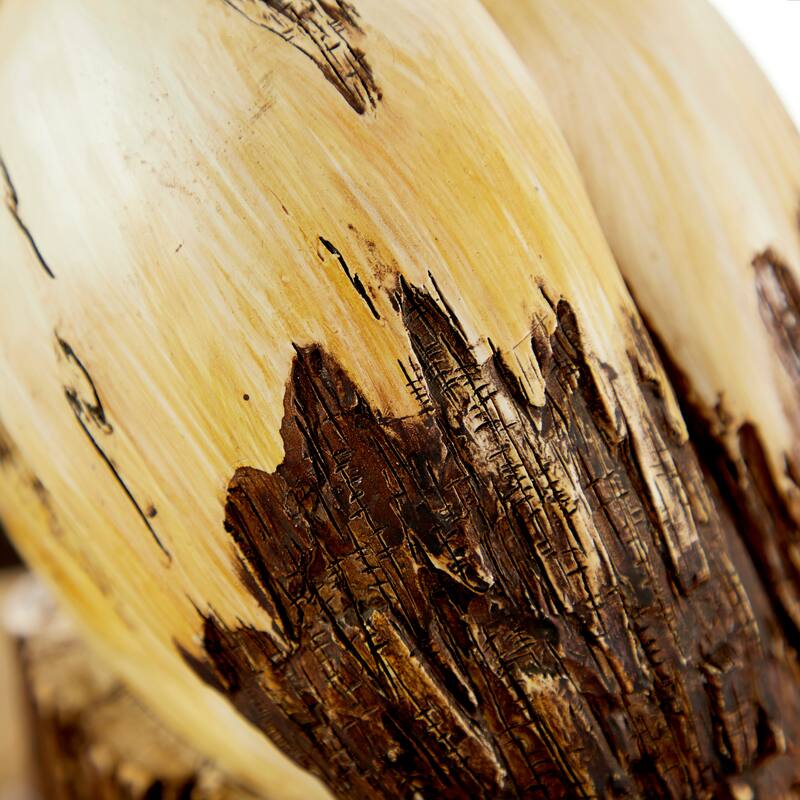 Cream Polystone Pelican Decorative Sculpture