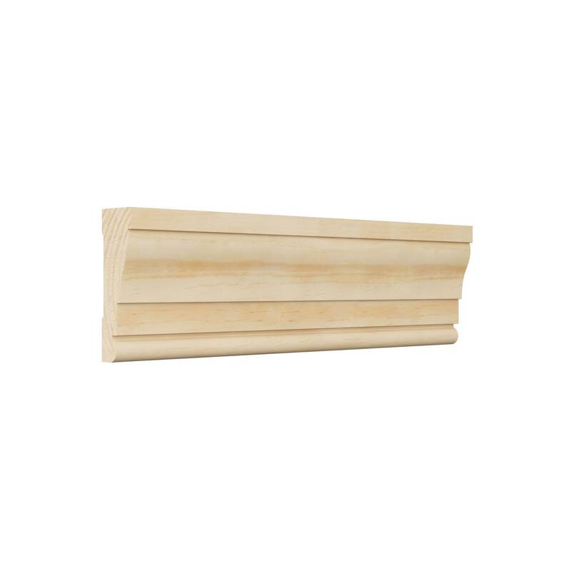 WM376 11/16-in D x 2-1/4-in W x 96-in L Americraft Solid Hardwood Stain Grade Colonial Casing Moulding