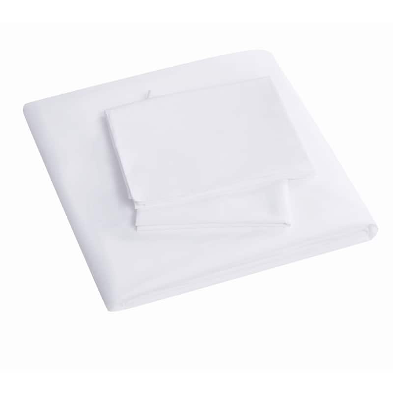 Truly Calm Antimicrobial 3 Piece Duvet Cover Set - White - Twin - Twin XL