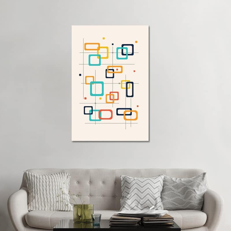 iCanvas "Mid Century Pop Modern" by Nordic Print Studio Canvas Print - 48x32x1.5