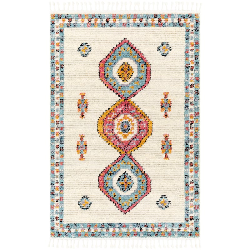 Livabliss Casual Casablanca Shag Tribal Area Rug