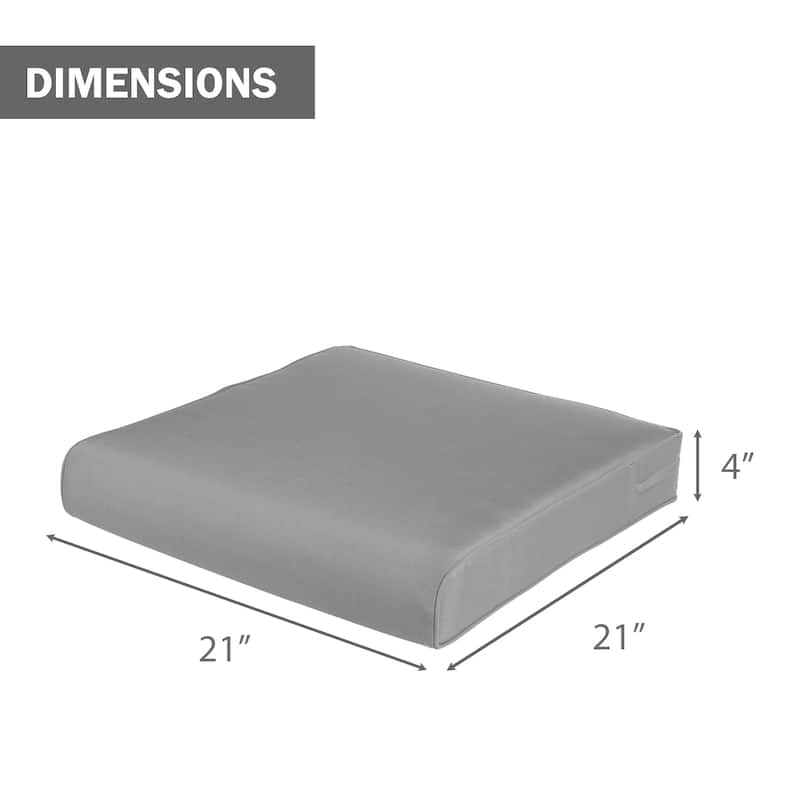 Aoodor Outdoor Removable Chair Cushion with Hidden Zipper（Set of 2）