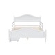 preview thumbnail 40 of 42, Kids Platform Bed with Saddle-shape Headboard and Footboard, 2 Drawers Underneath, 10 Pc Slats Support, No Box Spring Needed