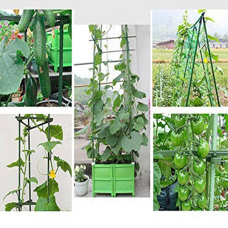 Agfabric Garden Stake, Plant Stake, Plastic Coated Steel Tube Stakes