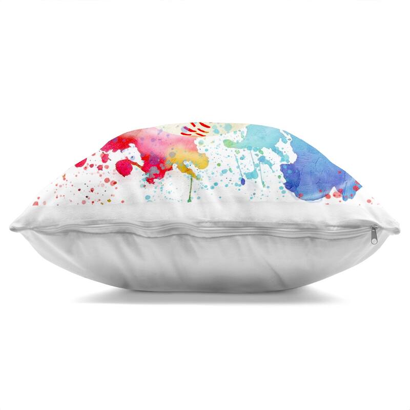 Stupell Soccer Sport Splash Decorative Printed Throw Pillow Design by Kim Allen