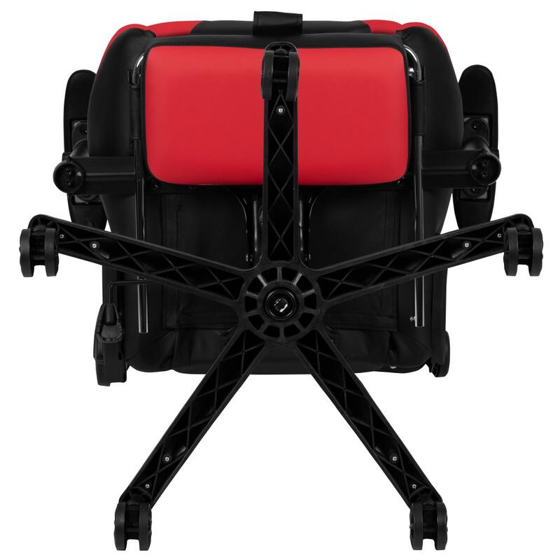 Racing Gaming Ergonomic Chair with Reclining Back, Footrest in LeatherSoft