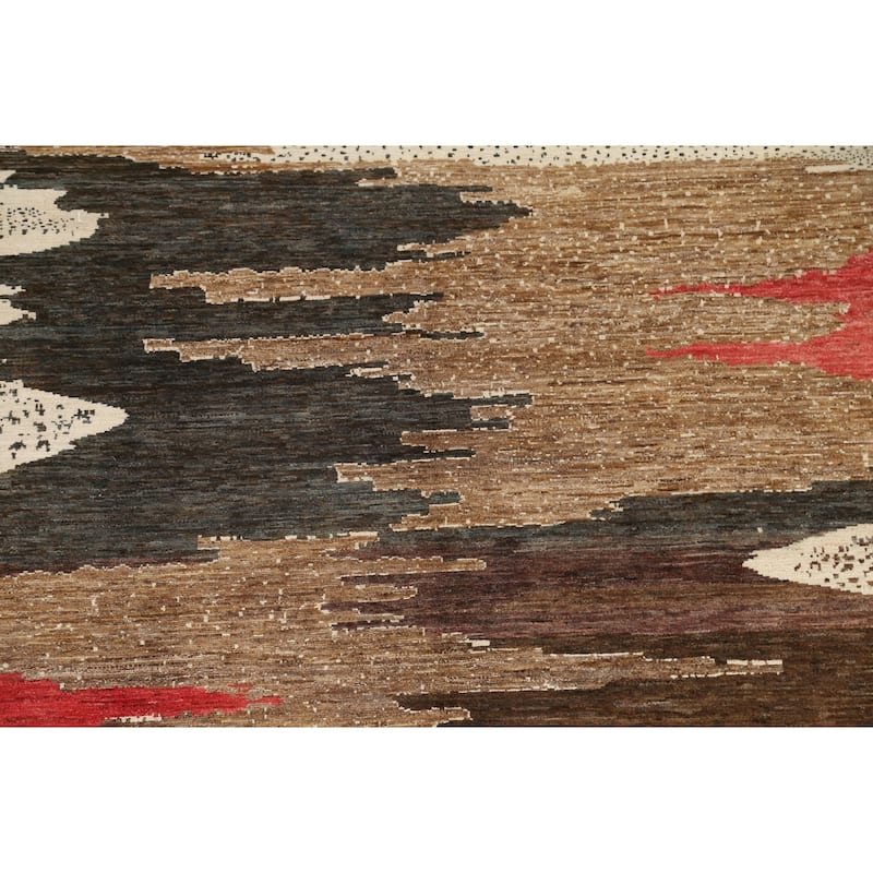 Contemporary Abstract Oriental Home Decor Area Rug Wool Hand-knotted - 6'5" x 9'7"