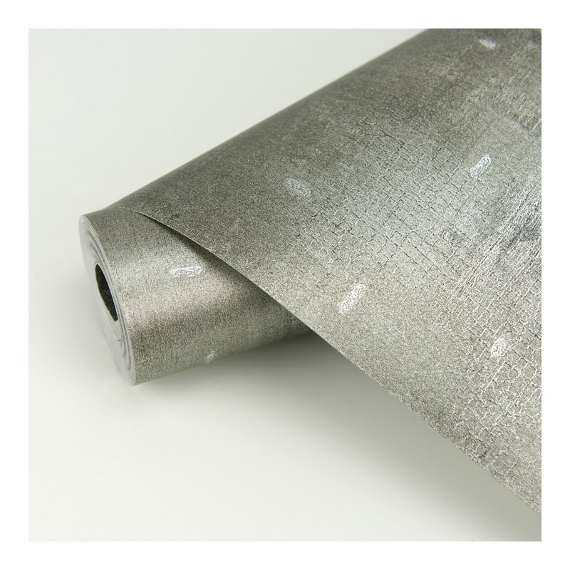 Brewster Portia Pewter Distressed Texture Wallpaper - 21 x 396 x 0.025