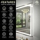 preview thumbnail 5 of 118, KIOTEE Super Bright Anti-fog LED Bathroom Mirror with Backlit and Front Lighting 3-Year Warranty