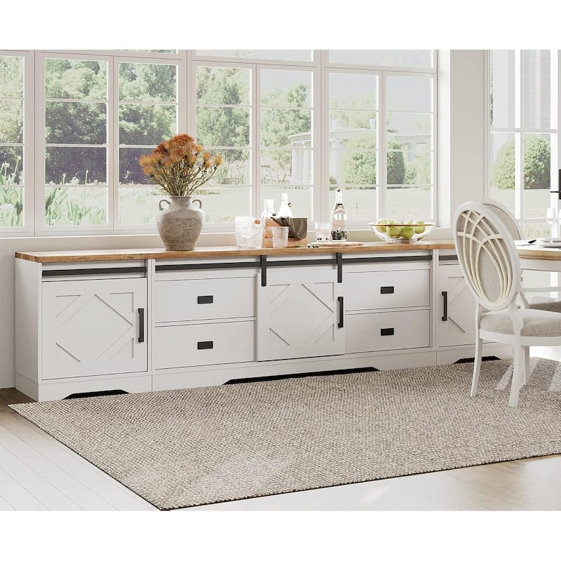 Modern Farmhouse TV Stand for up to 85" 110" 140" TVs