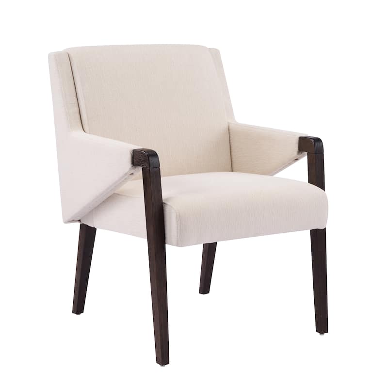 Christopher Knight Home - Set of 2 Mid-Century Modern Upholstered Dining Chair with Rubberwood Frame